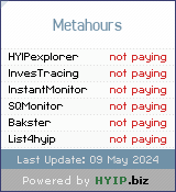 metahours.biz check all HYIP monitor at once.
