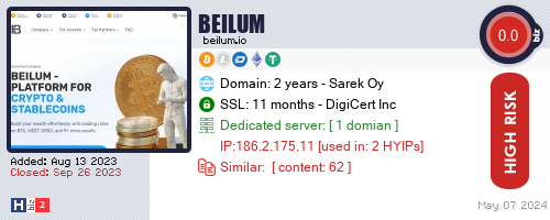 beilum.io check all HYIP monitor at once.