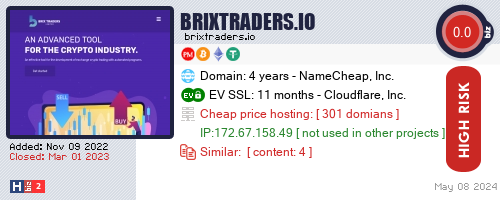 brixtraders.io check all HYIP monitor at once.
