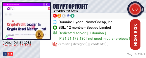 cryptoprofit.one check all HYIP monitor at once.