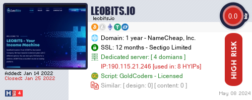 leobits.io check all HYIP monitor at once.