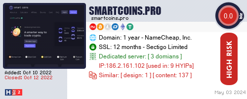 smartcoins.pro check all HYIP monitor at once.