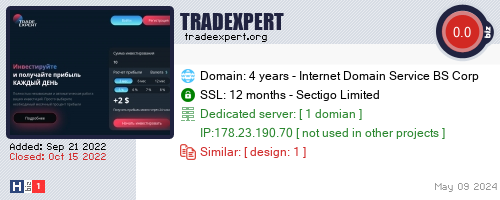 tradeexpert.org check all HYIP monitor at once.