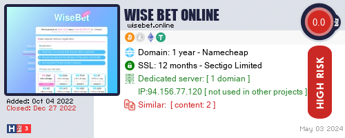 wisebet.online check all HYIP monitor at once.